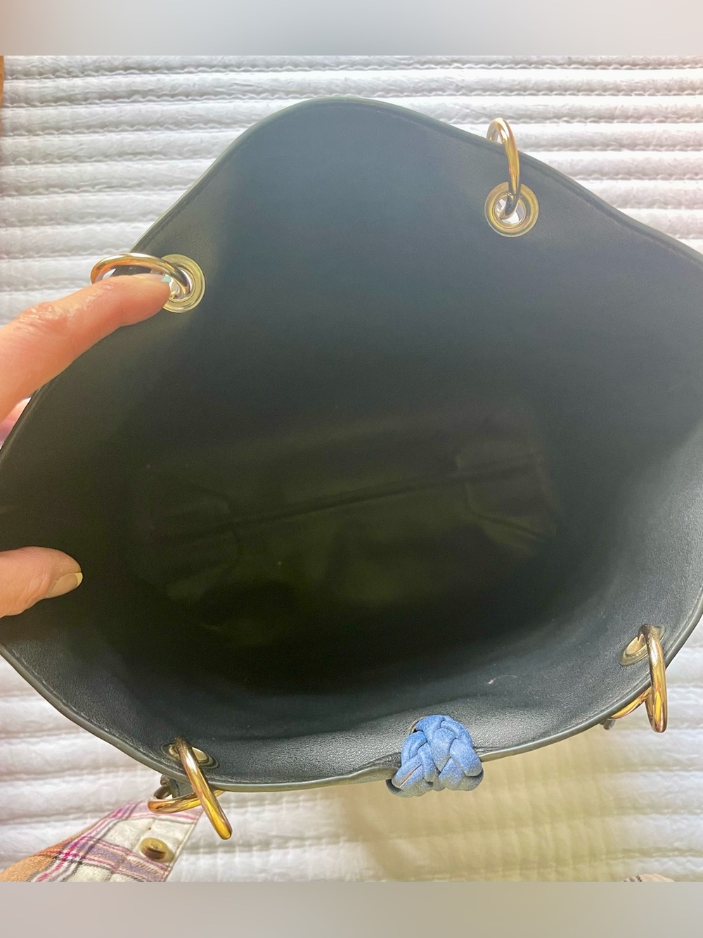 Imoshion Blue Braided Shoulder Bag - Picture 7 of 13